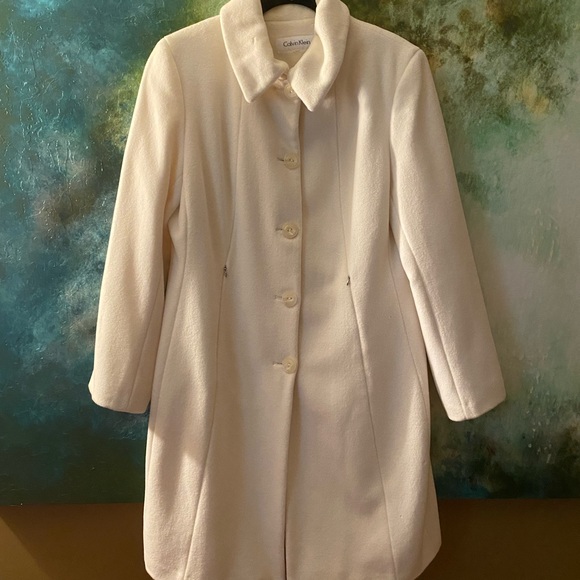 Winter White Mid-Length Coat